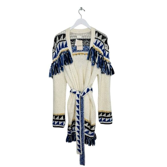 MOTHER The Fringe Cardigan The Tassel is Worth the Hassle Size M NWT - Picture 2 of 8